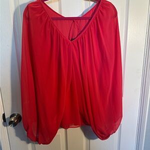 PLUS SIZE Vince Camuto hot pink blouse